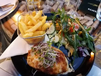 Hähnchenbrust mit käse